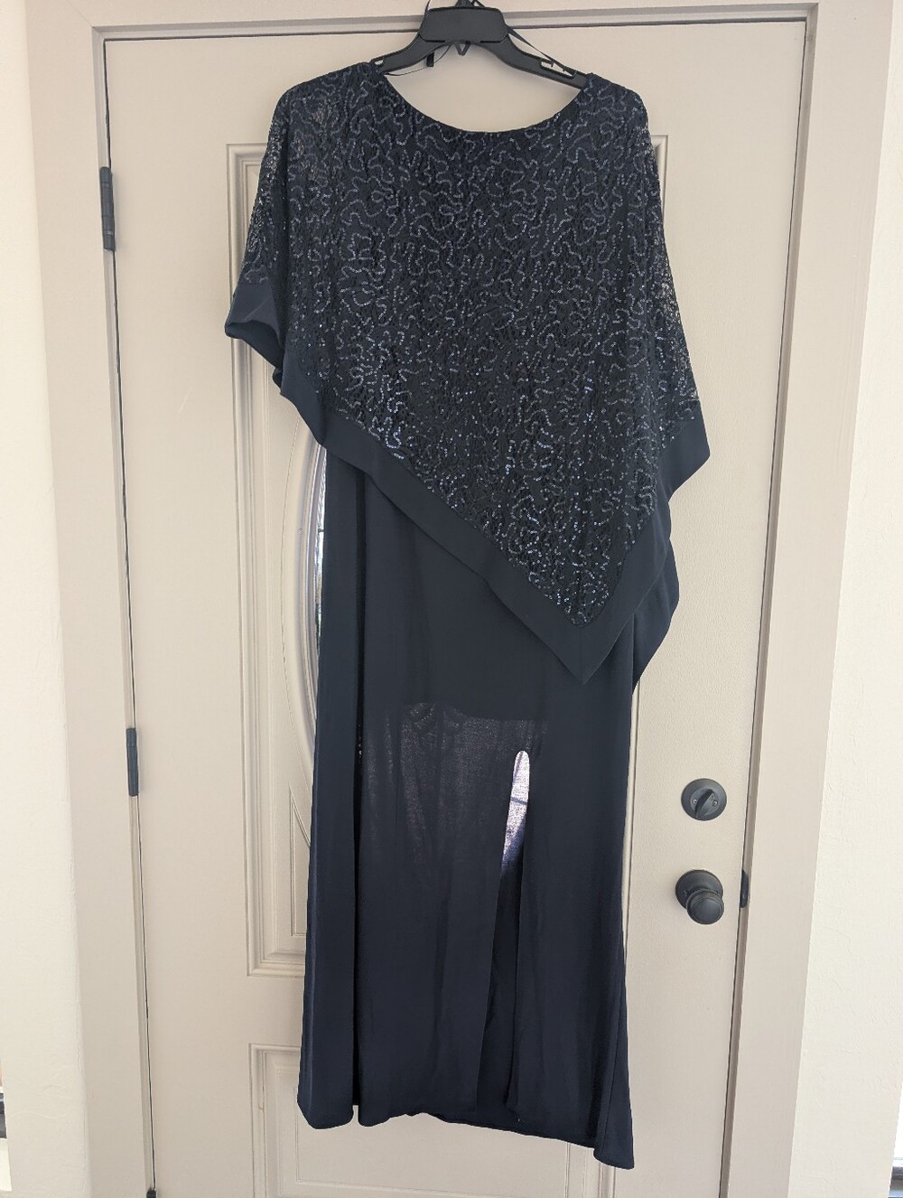 Beautiful Navy Sequin Formal Dress